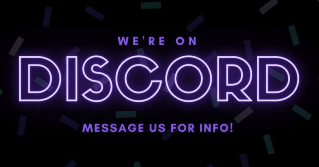 we are on discord